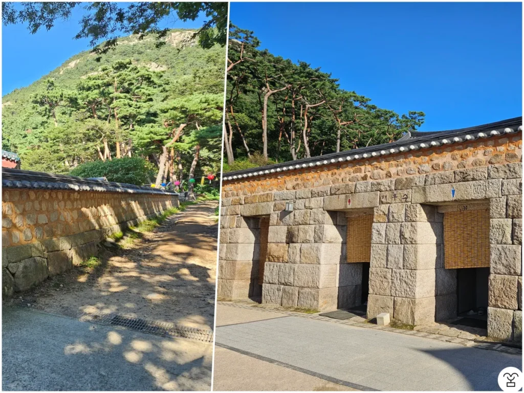 Foto sebelah kanan adalah toilet Jingwansa (haeuso).