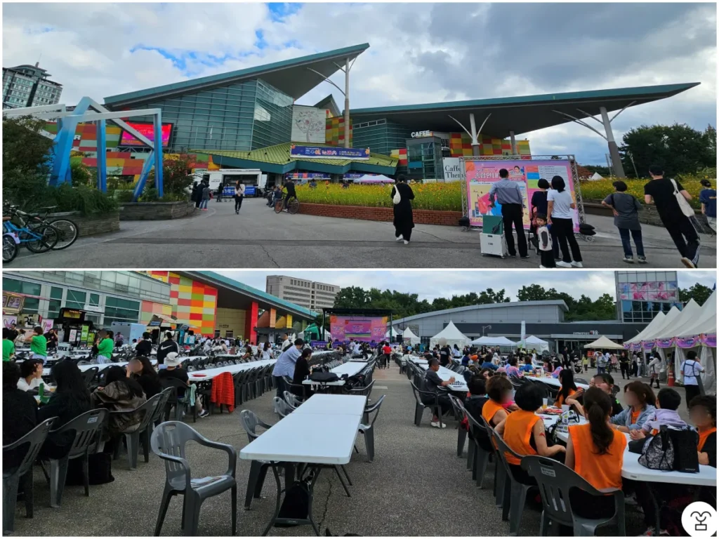 Sekitar Aula Pameran Bunga Goyang