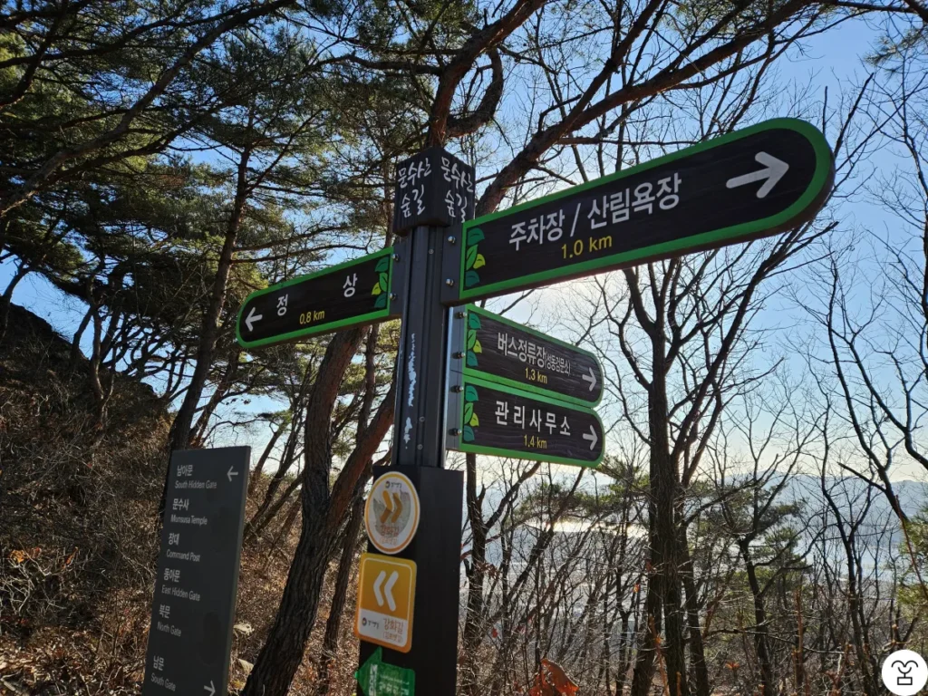 Papan penunjuk yang terlihat setelah berjalan beberapa meter dari observatorium